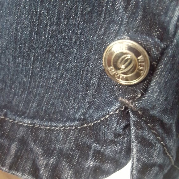 Nine West Jeans Capris High Rise Dark Blue Size 16 - Picture 7 of 8